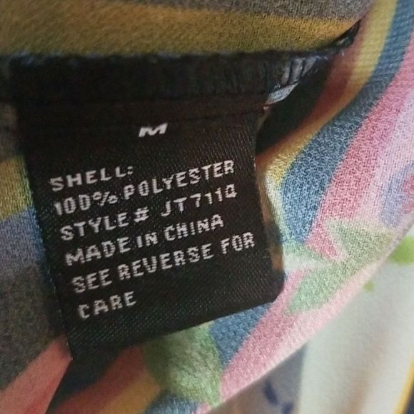 Fashion Nova Mock Neck Long Sleeve Mock Neck Boho Blouse W/Elastic Sleeve Sz.M - Picture 13 of 14